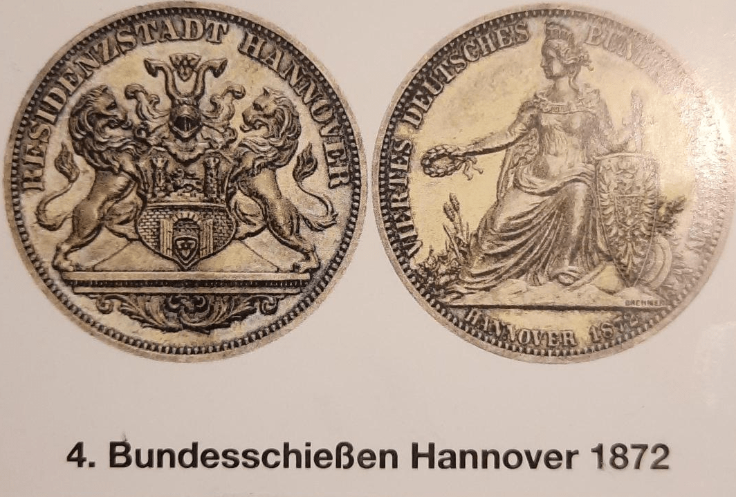 Münze des Bundesschießens von 1872