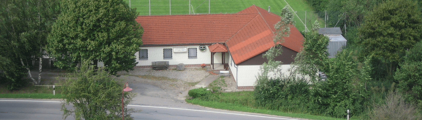Das Schützenhaus aus der Luft